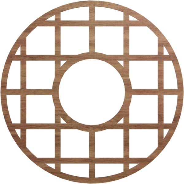 Ekena Millwork O'Neal Wood Fretwork Pierced Ceiling Medallion, Walnut, 40"OD x 14 1/2"ID x 3/8"T CMWP40X40X0375ONWA - main